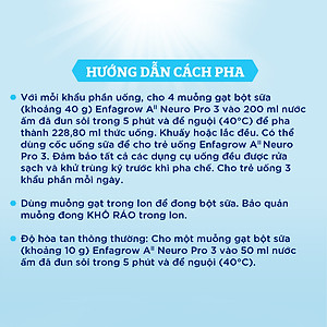 Bộ 6 lon sữa bột Enfagrow A2 Neuropro 3 giúp dễ tiêu hóa, hấp thu cho trẻ từ 1-6 tuổi - 800g/lon