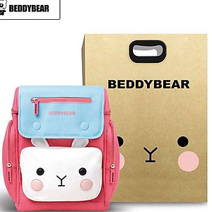 Balo Trẻ em 6 tuổi trở lên Beddybear thỏ pipi Đỏ - dành cho bé trai/gái học tiểu học - Ba lô nhiều ngăn - Thiết kế chống gù lưng cho Bé - Bảo hành 2 năm chính hãng