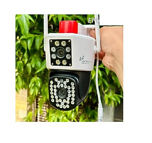 (Mẫu 2024) Camera 4G Yoosee 2 MẮT XEM 2 MÀN HÌNH 5.0MPX xoay 360 độ, xem đêm có màu, hỗ trợ đàm thoại 2 chiều - hàng chính hãng