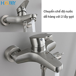 Củ sen nóng lạnh Inox 304 nút chuyển tiện dụng Hobby Home Decor CSNL1