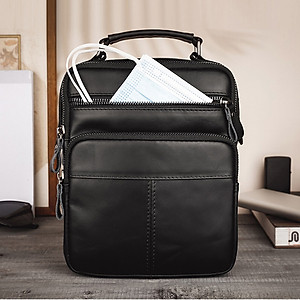 Túi đeo chéo nam DA BÒ THẬT phong cách mới  - BEE GEE DCN9240