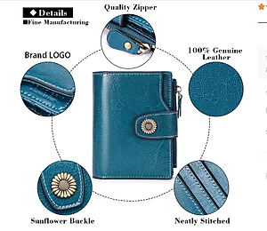 Ví nữ 100% da thật cao cấp phong cách mới