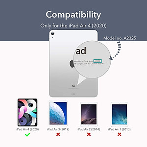 Bao da cho iPad Air 4 2020 10.9 Inch ESR Urban Premium Folio Case - Hàng Nhập Khẩu
