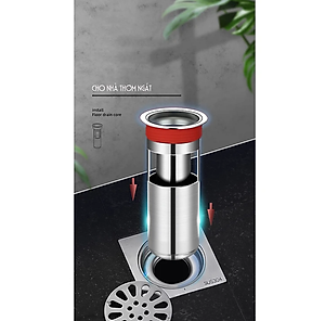 Phụ kiện ngăn mùi KG90 nhà tắm, lắp thoát sàn chống mùi hôi ngăn vi khuẩn trào ngược lên chất liệu inox304 - Hàng chính hãng