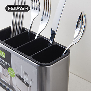 Hộp Đựng Dao Dĩa Đũa Bằng Thép Không Gỉ Cao Cấp Thương Hiệu FEIDASH 