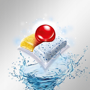 Viên rửa chén bát Finish Quantum All in 1 hương chanh 60 viên- Đức