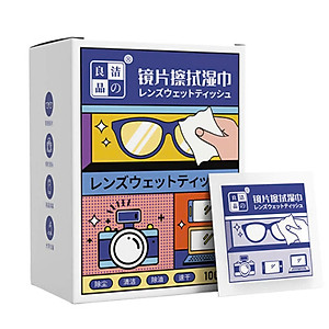 Combo 100 Khăn Lau Mắt Kính Nano- Miếng Giấy Lau Kính Chống Bám Hơi Nước, Lau Sạch Vân Tay Bụi Bẩn Công Nghệ Nhật Bản - Hàng Chính Hãng