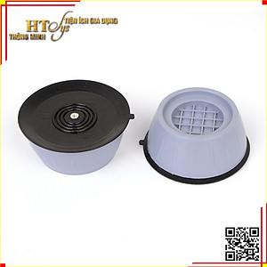 Bộ 04 chân đế cao su chống rung máy giặt - HT SYS - Đế chống rung máy giặt - Đế chống ồn máy giặt, máy sấy,tủ lạnh, bàn ghế + Sét 3 móc dính dán tường vàng tài lộc HT SYS