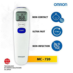 Nhiệt Kế Hồng Ngoại Omron MC-720 | Đo Trán, Đo Nhiệt Độ Phòng, Đo Bề Mặt | Thương Hiệu Nhật Bản