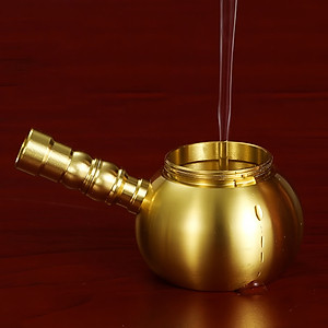 Bình Hồ Lô Lọc Thuốc L,á Bằng Đồng Cao Cấp. Bình Hồ Lô Lọc Bằng Nước, Sử Dụng Đa Năng Tiện Lợi, Tháo Lắp Vệ Sinh Dễ Dàng