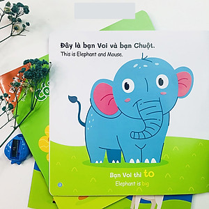 Sách - Combo 8 cuốn Ehon Toán Học Đầu Đời Cùng Con Học Toán - Song Ngữ Việt Anh  Cho Bé 0-3 Tuổi