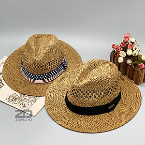 Mũ Rơm, Nón Phớt Cói Rộng Vành Nam Nữ Cao Cấp MP047