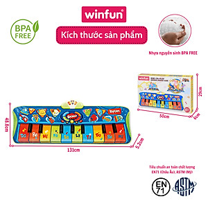 Thảm đàn Size lớn cho bé 130*48cm - nhảy cùng nhịp điệu Winfun 2507-NL