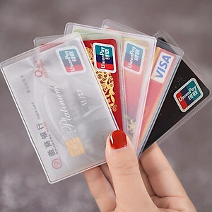 SET 4 TẤM BAO BÌ BỌC THẺ CĂN CƯỚC, ATM 4 Mua Túi bọc thẻ căn cước 1 mặt nhám - Vỏ bọc thẻ trong suốt đựng ATM chứng minh, thẻ học sinh, sinh viên ngân hàng | Tiki