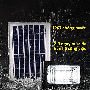 Đèn năng lượng mặt trời 100W 200W 300W 400W  đèn  chống nước,Ánh sáng sân vườn năng lượng mặt trời LED Đèn năng lượng mặt trời với chỉ báo pin