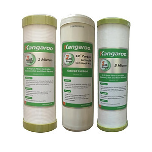 Combo 3 Lõi Lọc Nước 1, 2, 3  Kangaroo - Hàng Chính Hãng