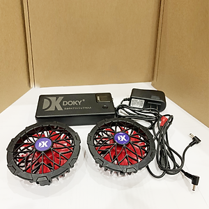 [GIÁ TỐT] Bộ Phụ Kiện Áo Điều Hòa ZASKY Nhật Bản, Bộ Phụ Kiện Áo Điều Hòa Quạt Gió, Bộ PIN Quạt Sạc Dây Cáp, PIN 50.000mAh-18V Bảo Hành 12 Tháng