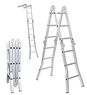 Thang nhôm gấp 4 khúc Nikita Nik54A chân choãi