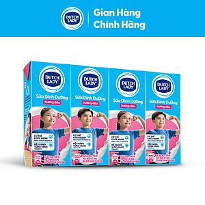 Thùng 48 Hộp Sữa Uống Tiệt Trùng Dutch Lady Cô Gái Hà Lan Dâu (48 x 180ml)