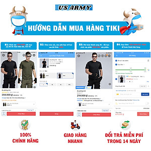 Áo Thun Nam Ngắn Tay Kiểu Lính Không Cổ  US ARMY U229, Chất Liệu Cotton Thoáng Mát, Mềm Mịn, Mát, Bền Màu-HÀNG CHÍNH HÃNG