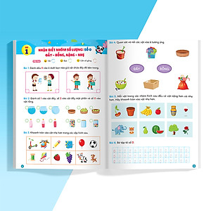 Sách Phiếu Luyện Toán Tư Duy Cùng Gấu Kiki 1. Nhận Biết Nhóm Số Lượng