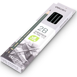 Bút chì 2B Deli - 12 cây/hộp - 7084 / 6836 / 6846 / 6848