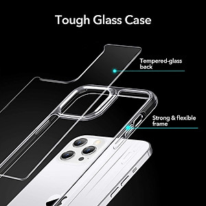 Ốp Lưng Cho iPhone 12 Mini / 12 & 12 Pro / 12 Pro Max ESR Echo Tempered Glass Hard Case (Mặt Lưng Kính Cường Lực) - Hàng Nhập Khẩu