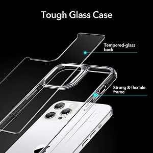 Ốp Lưng Cho iPhone 12 Mini / 12 & 12 Pro / 12 Pro Max ESR Echo Tempered Glass Hard Case (Mặt Lưng Kính Cường Lực) - Hàng Nhập Khẩu