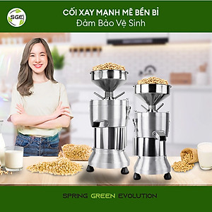 Máy Làm Sữa Đậu Nành Công Nghiệp Model SMI. Có 2 Size, Phù Hợp Nhu Cầu Kinh Doanh, Tốc Độ Sản Xuất Tối Đa 70L/1h, Làm Từ 100% Inox, Tiết Kiệm Điện, Tặng Miễn Phí 2 Túi Lọc Bã, 2 Đầu Xay. Hàng Nhập Khẩu Chính Hãng Thái Lan!!