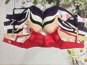 Áo Lót Nữ, Áo Ngực Mút Kép Dày Siêu Nâng Ngực Chất Su Lụa Mềm Mát Anny Thái Lan 902