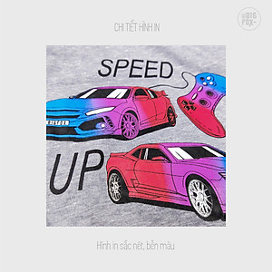 Bộ Quần Áo Bé Trai Bigfox, Bộ Cộc Tay Trẻ Em Mùa Hè Chất Cotton Mát In Hình Ô Tô Speed Up