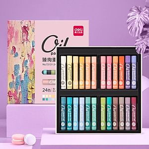  Bút sáp dầu chuyên dụng Deli - 24 Màu - 72131