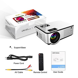 Máy chiếu  Android 6.0 projector Cheerlux C9  kết nối WIFI, Bluetooth, kết nối không dây với điện thoại, điều chỉnh vuông hình keystone 4 chiều, xem nét 100 inch. Hàng chính hãng.