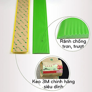 Băng Keo Chống Trượt, Miếng Dán Bậc Cầu Thang Bằng Nhựa PVC Dài 1 Mét Sẵn Keo 3M Siêu Dính, Anh Toàn Legaxi