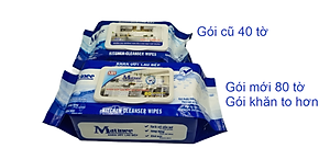 Thùng 5 Gói Khăn Ứớt Lau Bếp Matinee gói mới 80 tờ khăn to và dày giá không đổi