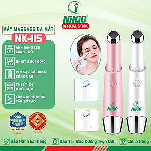 Bút Massage Mắt, Máy Mát Xa Môi Nhiệt Nóng Nikio NK-115 - Giảm Nếp Nhăn Và Thâm Quầng Mắt, Mỏi Mắt Hiệu Quả