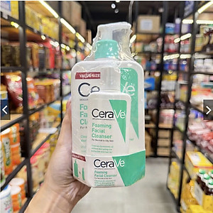Sữa Rửa Mặt Dịu Nhẹ Cho Da Thường Đến Da Dầu Cerave Foaming Facial Cleanser 355ml - 473ml Hàng Nhập Mỹ