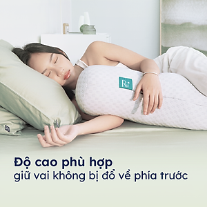 Gối Ôm Công Thái Học Ru9 Cao Cấp | Vỏ Bọc Tencel Thoáng Mát |Chống Xẹp | Thiết Kế Đặc Biệt | 20cm x 115cm