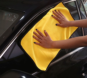 Combo 2 Khăn Lau Xe Ô Tô Siêu Thấm Size 30cm x 40cm, 2 Chiếc Khăn Lau Nội Thất Cho Xe, Khăn Lau Đa Năng Chất Liệu Microfiber - Hàng Chính Hãng