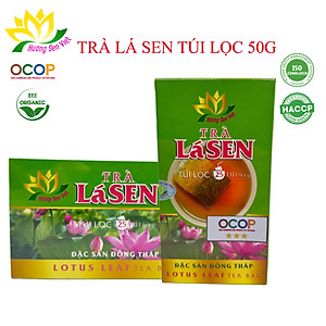 Trà Lá Sen Túi Lọc (Sấy Lạnh) Hương Sen Việt (2g x 25 Túi)