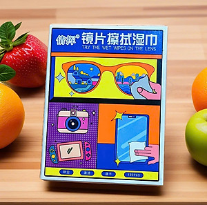 Khăn Lau Kính Nano Hộp 100 Miếng Giấy Lau Kính Chống Bám Hơi Nước, Lau Sạch Vân Tay Bụi Bẩn