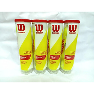 Thùng bóng tennis Wilson đỏ Championship 4 quả