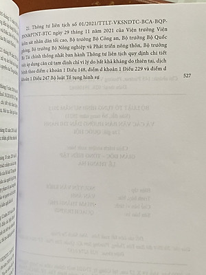 Bộ luật Tố tụng hình sự năm 2015 (Sửa đổi, bổ sung năm 2021) và các văn bản hướng dẫn thi hành