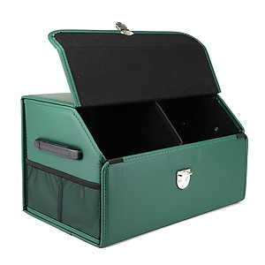 Thùng Đựng Đồ Đa Năng Cốp Sau Ô Tô Bọc Da Cao Cấp Có Nắp Gấp Gọn Gàng Chứa Được Nhiều Đồ