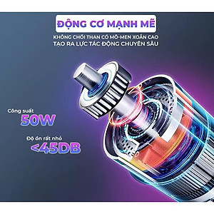 Súng massage cầm tay OKACHI JP-G3 có đầu nóng màu trắng