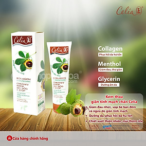 Kem thoa chăm sóc chân suy giãn tĩnh mạch Celia (100ml)