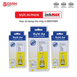 Bộ 4 màu - Mực nước inkMAX / Mực màu inkMAX dùng cho máy in phun Brother T300, T310,T500, T510W, T700, T710W, T810W, T910W, T4000, T4500DW