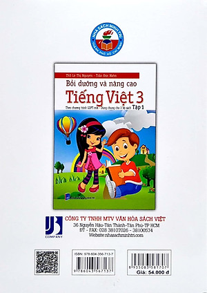 Bồi Dưỡng Và Nâng Cao Tiếng Việt 3 - Tập 1 (Theo Chương Trình GDPT Mới - Dùng Chung Cho 3 Bộ Sách) (CTM - Dùng chung cho 3 bộ sách)