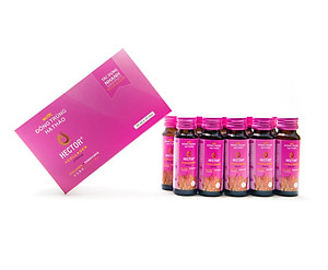 Hộp 10 chai nước Thực phẩm chức năng đông trùng hạ thảo Hector collagen 