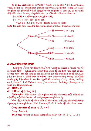 Sách Ứng Dụng Tổ Hợp Và Xác Xuất Trong Giải Bài Tập Di Truyền